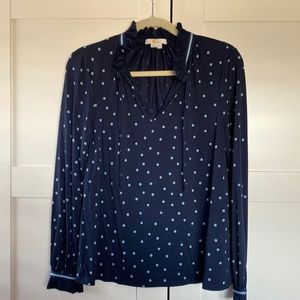 Boden navy blouse